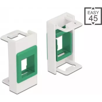 Soporte Keystone DeLOCK Easy 45 módulo 22,5 x 45 mm blanco/verde