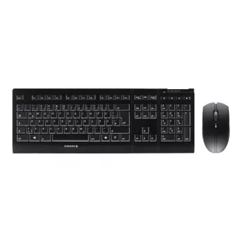 CHERRY B.UNLIMITED 3.0 teclado ratón incluido oficina RF Wireless alemán negro