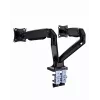 Soporte para monitor GEMBIRD MA-DA2-03 para pantallas de hasta 35 pulgadas, pinza de mesa, VESA 75x75–100x100, 20 kg, negro, Doble pantalla