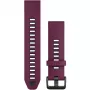 Correa de silicona para reloj GARMIN Quickfit 010-13391-04, 20 mm, grafito/rojo