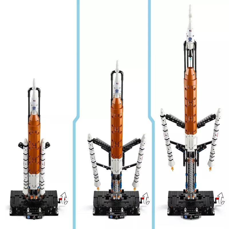 LEGO TECHNIC 42221 Cohete del sistema de lanzamiento espacial Artemis de la NASA