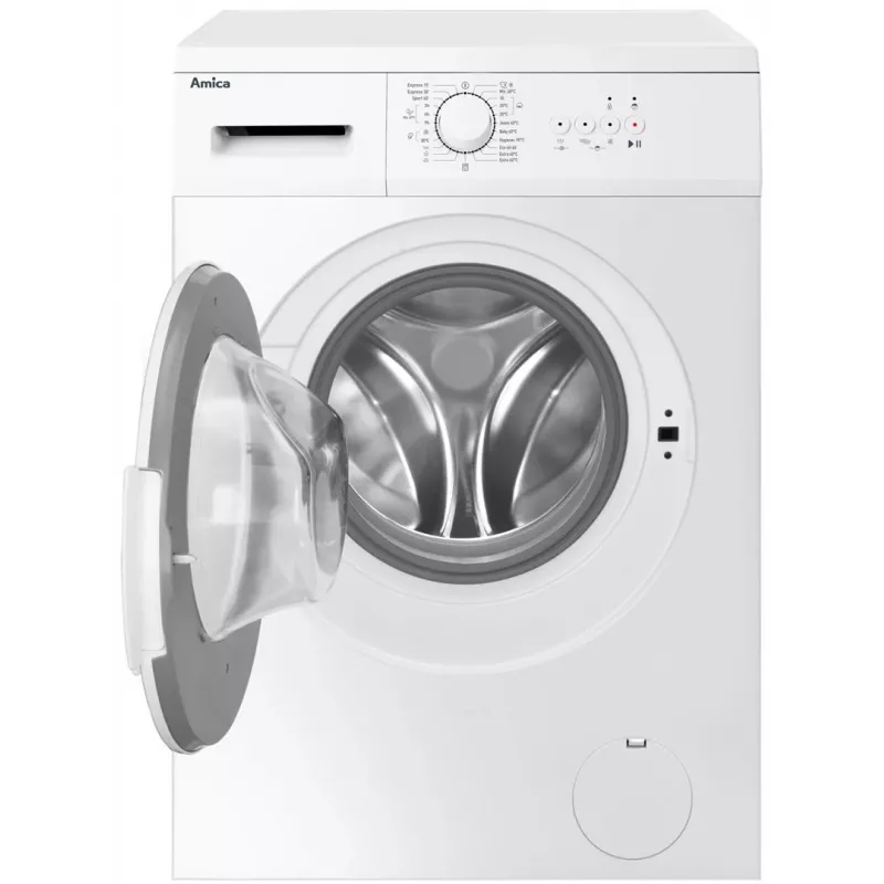 Amica WA0S610DO lavadora de carga frontal, 6 kg, 1000 rpm, blanca