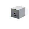 Unidad de cajones Durable VARICOLOR gris plástico 4 cajones