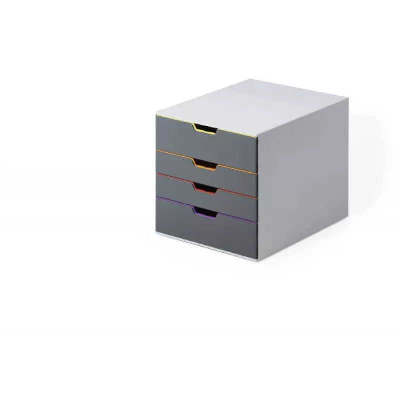 Unidad de cajones Durable VARICOLOR gris plástico 4 cajones