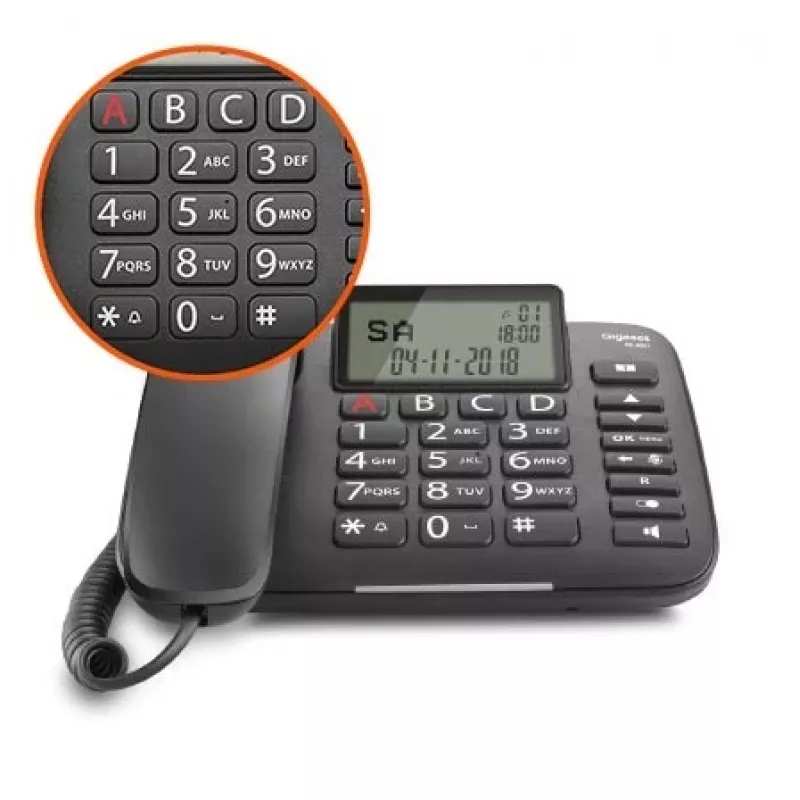 Gigaset DL380 teléfono con cable, negro