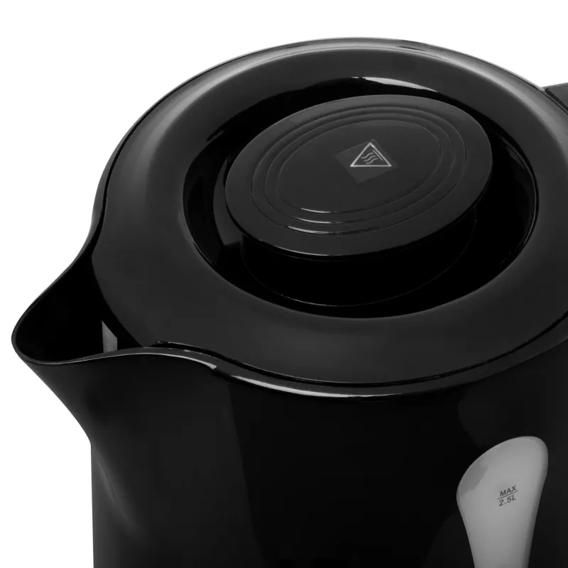 Adler Hervidor de agua | AD 1244 | Eléctrico | 1850 W | 2,5 L | Plástico | Base giratoria 360° | Negro