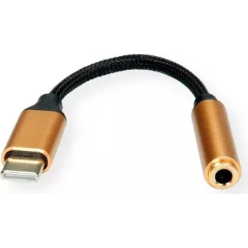 ROLINE Gold - Adaptador de audio - USB-C macho a minijack estéreo hembra