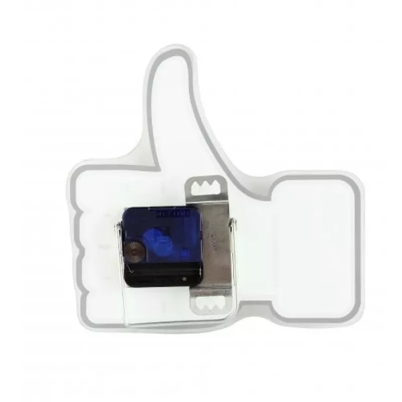 Reloj NeXtime 5185wi Mini Thumbs Up, 20,5x21 cm, pared, blanco/plata