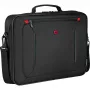 Bolso para portátil Wenger BQ 16 Clamshell — funda negra resistente al agua para portátiles de 16