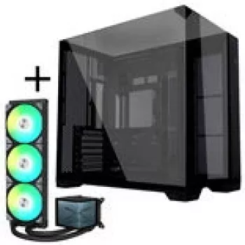 Lian Li O11 Vision Compact + TRYX PANORAMA ARGB Refrigeración líquida completa - negra, 360 mm