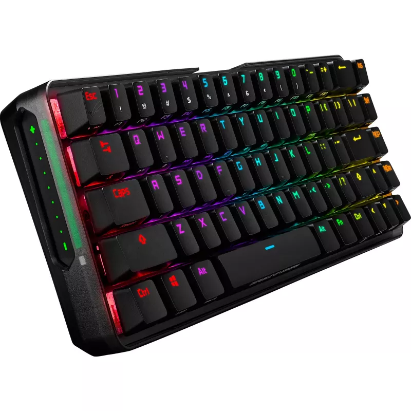 Teclado mecánico ASUS ROG Falchion — diseño compacto 65%, switches Cherry MX Red, retroiluminación RGB