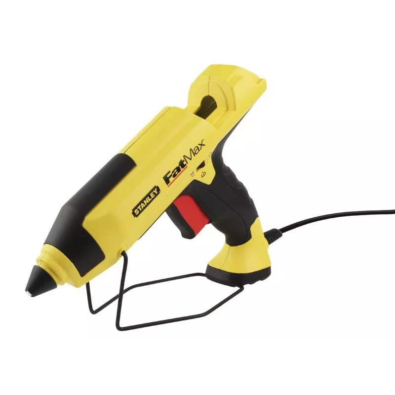 Pistola de pegamento caliente STANLEY FatMax GR 100 R 200 W, caudal 18,83 g/min, alimentación por CA, tiempo de calentamiento 1 min, negra/amarilla