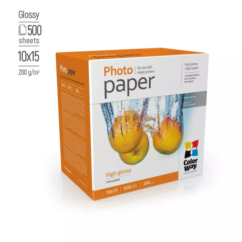 Papel fotográfico ColorWay PG2005004R 200 g/m² 10x15 cm alto brillo