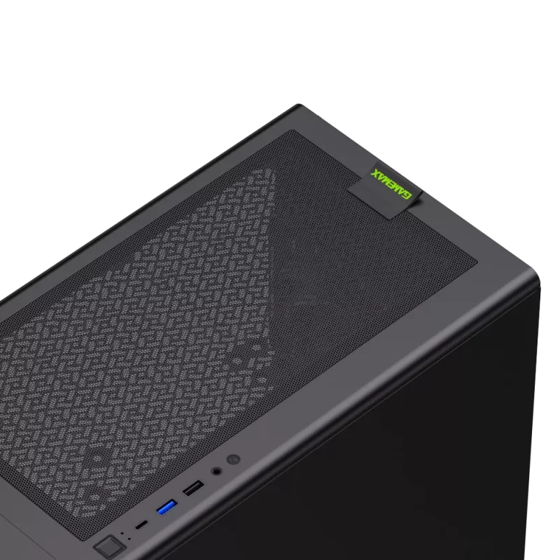 Caja Gamemax | AERIS 330 MB | negra | Mini-Tower | fuente de alimentación no incluida