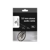 Gembird Cable CCAP-444-0.75M (conector jack macho - conector jack macho, 0,75 m, negro) cable de audio 3,5 mm negro (CCAP-444-0.75M)
