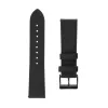 Correa de piel FIXED FIXLST-20MM-BK – 20 mm cambio rápido negra para smartwatches