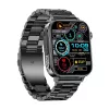 Smartwatch Colmi P80 acero negro con Bluetooth y medidor de frecuencia cardíaca