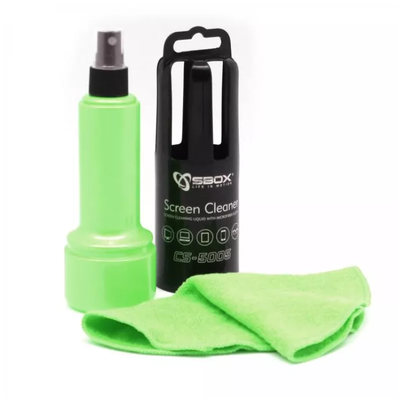 Sbox CS-5005G limpiador de pantallas 150 ml verde