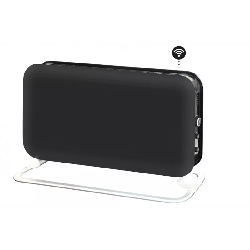 Calefactor de convección Mill CO1200WIFI3 negro GEN3, 1200 W, Wi-Fi+App, apto para habitaciones de hasta 18 m², indicador LED, negro