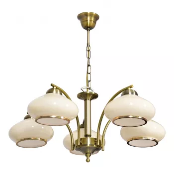 Lámpara colgante de techo Activejet Classic RITA pátina 5xE27 para salón