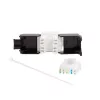 Módulo Keystone LogiLink NK4066 plano negro blanco RJ-45