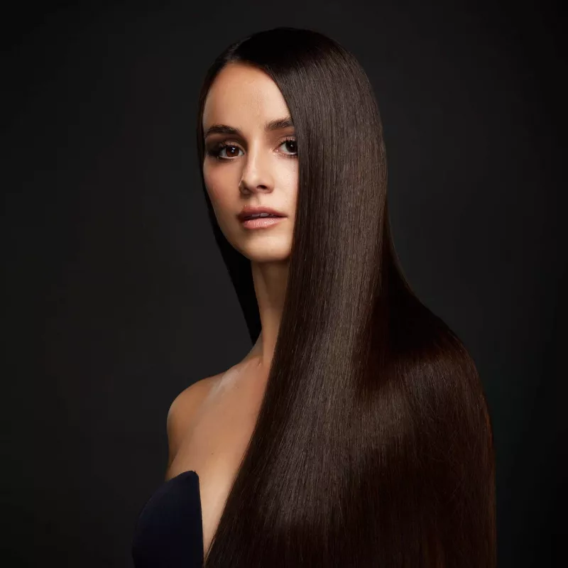 Plancha de pelo Revamp ST-1850BK-EU con función de brillo iónico, negra
