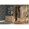 Armario ropero Topeshop ROMANA 160 SON 11 baldas 4 puertas roble