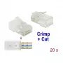 Conector macho DeLOCK 86451 RJ-45 transparente