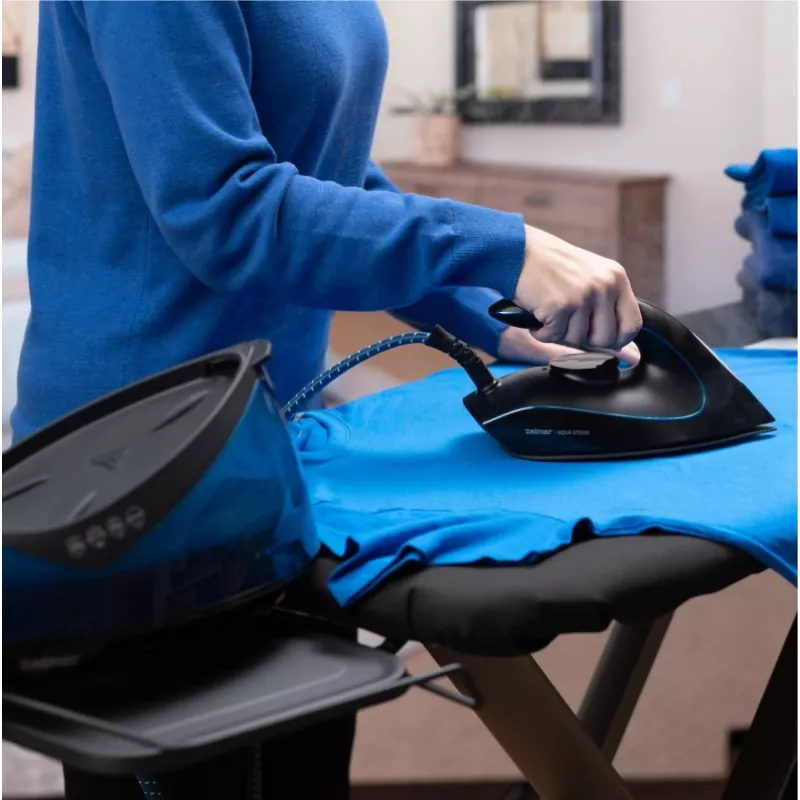 Plancha Zelmer Aqua Steam ZIS5400 negro-azul