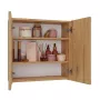 Mueble de baño suspendido top e shop POLA 2DL ARTISAN — montaje en pared roble, 600×220×600 mm, 3 baldas
