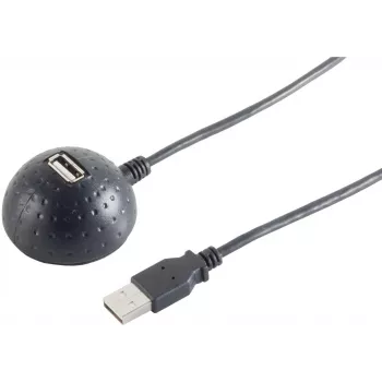 Cable USB S/CONN 13-50017 1,5 m USB 2.0 negro