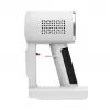 Aspirador de escoba con batería Adler AD 7051 — 300 W máx, batería de 22,2 V, 0,6 L sin bolsa, tubo de acero inoxidable, EPA F8, luz LED, blanco/rojo