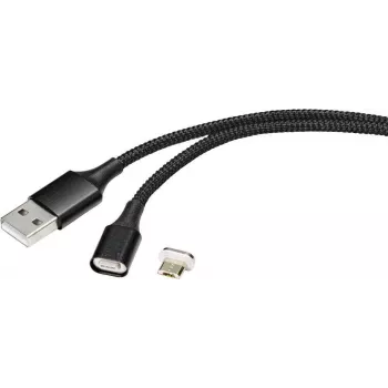 Renkforce RF-4746074 Cable USB 1 m USB 2.0 USB A Micro-USB B negro (RF-4746074)