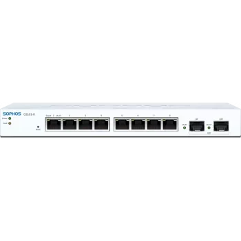 Sophos CS101-8 - switch - gestionado - 8 x 10/100/1000 + 2 x Gigabit SFP - escritorio, montaje en pared