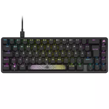 Teclado Corsair K65 PRO MINI Gaming USB QWERTZ Alemán Negro