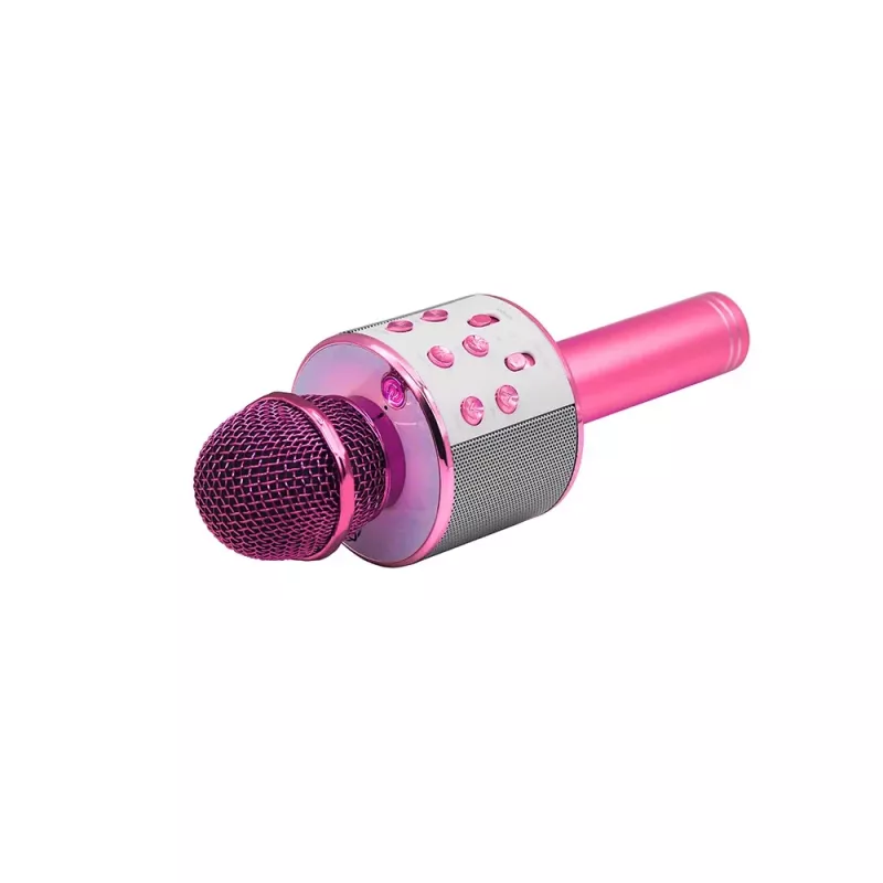 Micrófono MANTA MIC11-PK Rosa — con cable jack 3,5 mm, auricular ligero