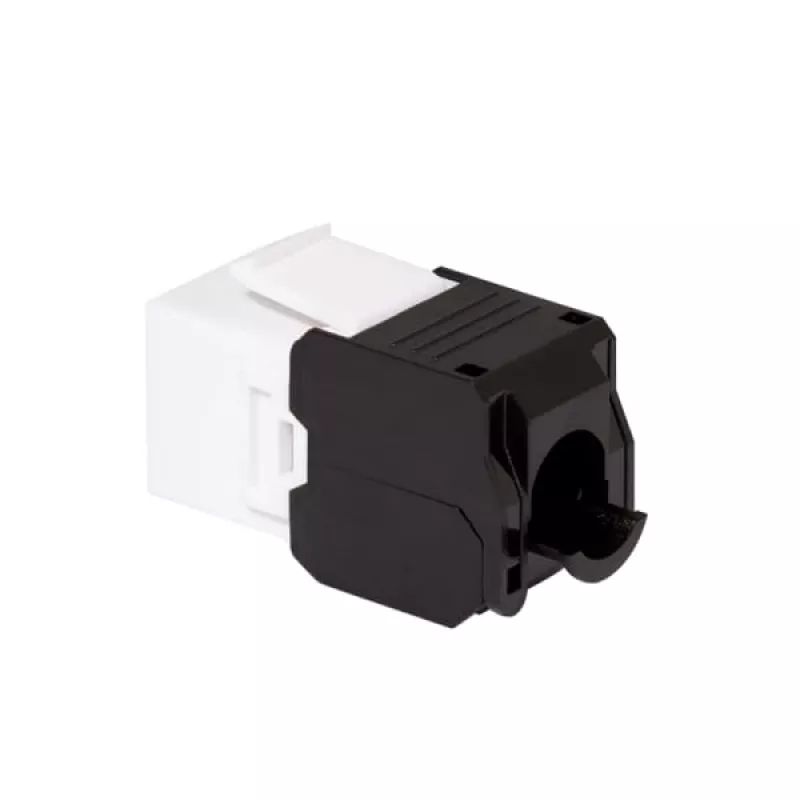 Módulo Keystone LogiLink NK4066 plano negro blanco RJ-45