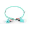 DIGITUS Professional - cable para patch panel - SC multimodo (M) a SC multimodo (M) - 2 m - fibra óptica - 50/125 micrómetros - OM3 - libre de halógenos - aguamarina