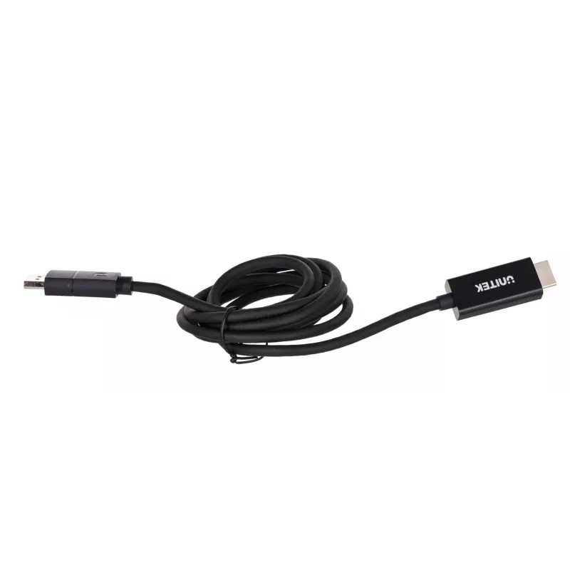 Cable UNITEK DisplayPort 1.2, HDMI, 4K@60 Hz, 1,8 m, V1608A