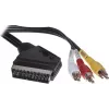 Cable SCART ShiverPeaks AVK 407-200 SC con interruptor y 3 conectores RCA