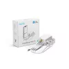 Medidor de energía AEOTEC AEOEZWA046C3A60 — tres pinzas 60 A con Z-Wave para monitorización monofásica o trifásica