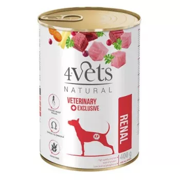 4VETS Natural Renal - alimento húmedo para perros - 400 g