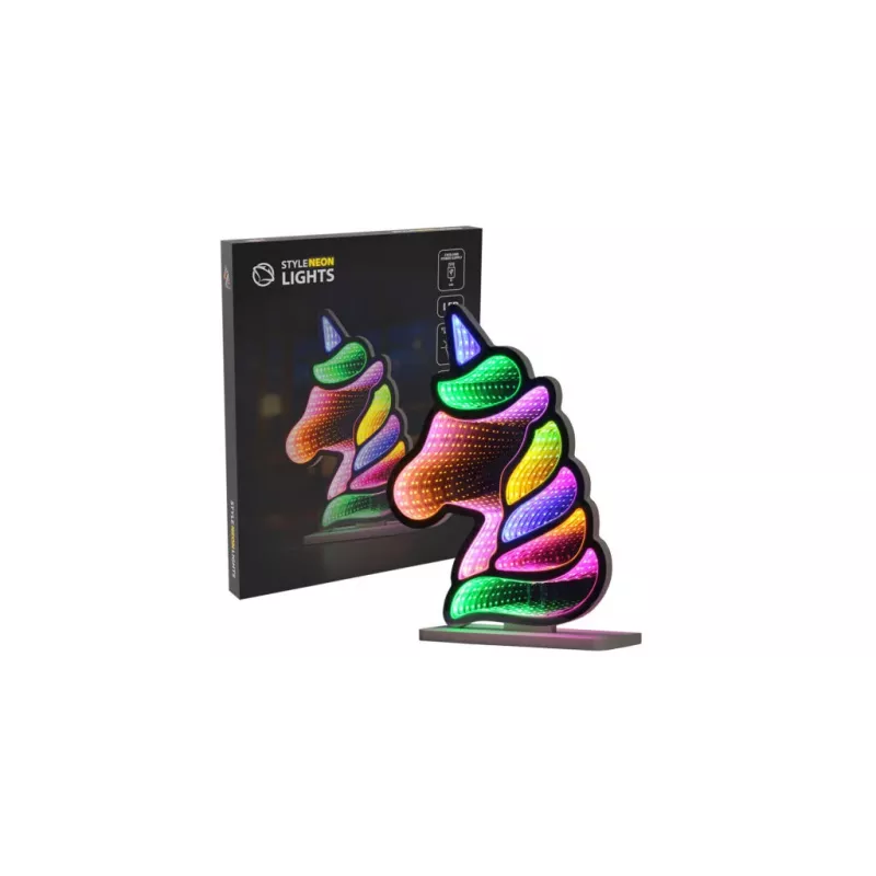 Luces neón MANTA Style UNICORN MASNL134MT con efecto túnel – panel LED decorativo para iluminación de interiores