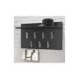 Perchero de pared Top E Shop WIESZAK 2F CZERŃ MAT — aglomerado, 7 ganchos, 700×200×400 mm, negro