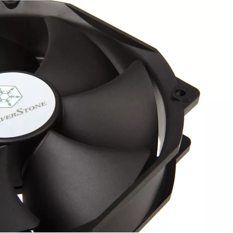Ventilador SILVERSTONE de 140 mm SST-FHP141 v2.0 — ventilador PWM de 140 mm para caja/disipador, negro