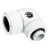Bitspower BP-DWE90RMLA16 Advanced Multi-Link conector adaptador de 90°, G1/4 macho a tubo rígido de 16 mm de diámetro exterior, giratorio, blanco