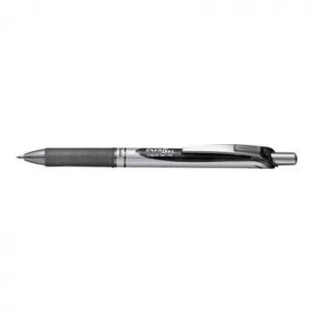 Bolígrafo retráctil con clip Pentel Energel XM Clic Negro