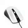 Ratón óptico ambidiestro con cable GEMBIRD MUS-4B-01-BS, USB Type-A, 1200 DPI, 4 botones, negro/plata
