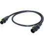 Cable de alimentación Neutrik [1x conector hembra PowerCon - 1x conector macho PowerCon] 3,00 m Negro, Amarillo (NKPF-M-A-3)