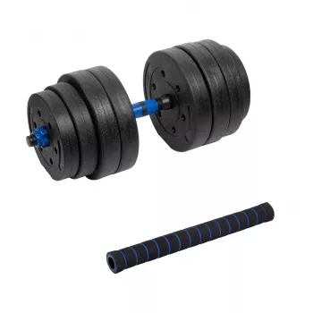 Mancuerna ajustable de betún REBEL ACTIVE con conector 1x20kg